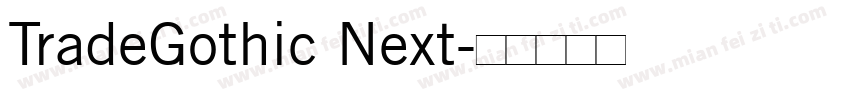 TradeGothic Next字体转换